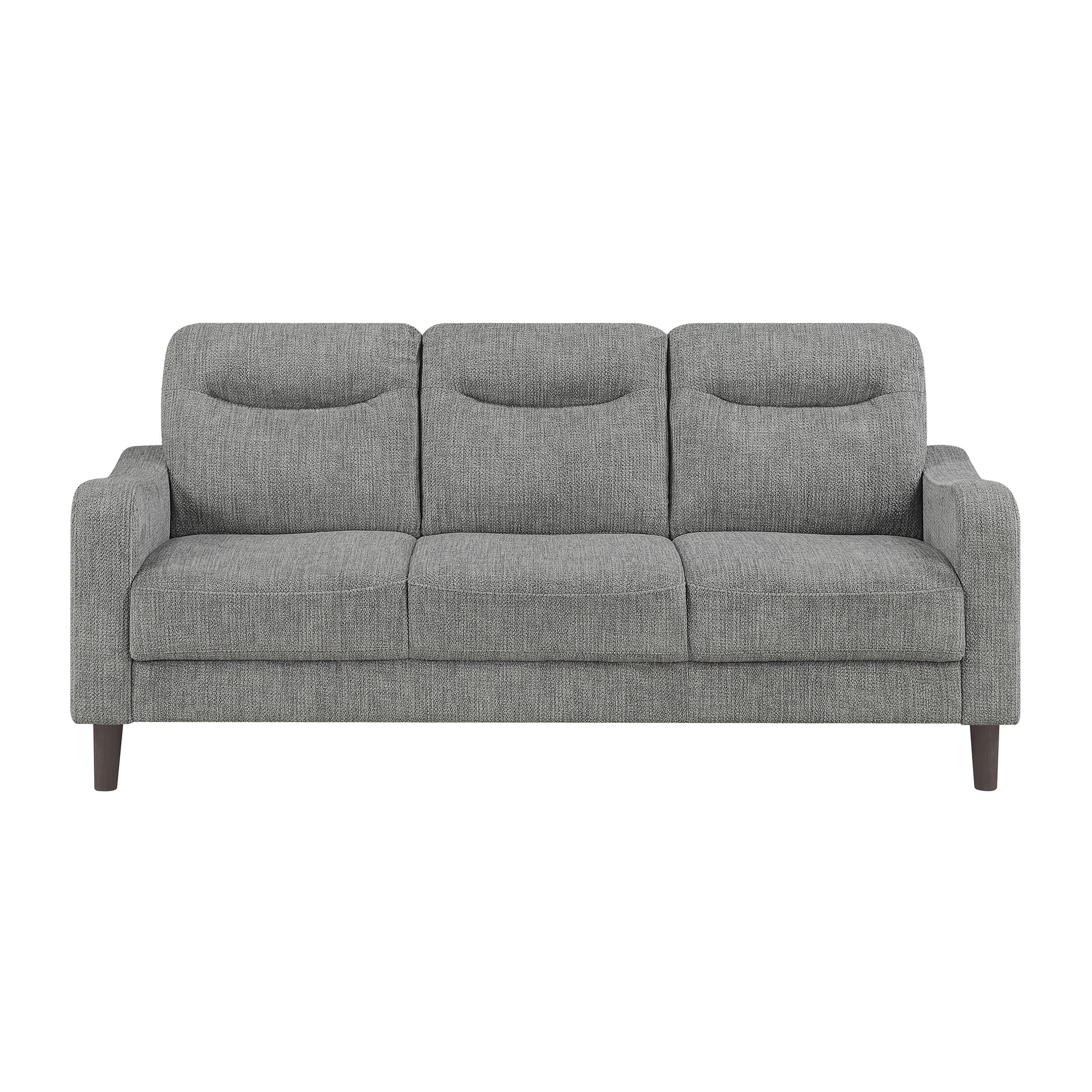OakvillePark Ravello Chenille Sofa with Sloped Track Arms, Gray