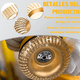 thumbnail image 3 of Juego De 20 Discos Para Tallar Madera Y Llave Amoladora Lab.G, Dorado, 3 of 5