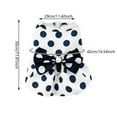 thumbnail image 2 of KMWGRE Retro Bow Dog Harness Dress Fashion Polka Puppy Pleated Skirt Soft Lightweight Button Up Pet with D Ring White M, 2 of 5