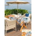 thumbnail image 4 of Outdoor Tablecloth with Umbrella Hole and Zipper, Orange Pumpkins Fall Rectangle Table Cloth 60x102 Inch Waterproof Tablecloth, Thanksgiving Maple Leaf Rustic Picnic Table Cover for Patio Camping, 4 of 7