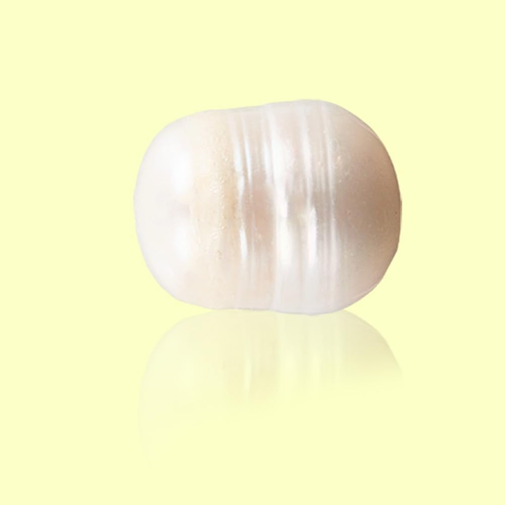 1 Box 100PCS Ivory Baroque Rice Oval Shaped Pearl Beads with Holes Natural Cultured Freshwater Summer Irregular Loose Pearls Bead Bulk for Jewelry Making Bracelets Necklace Diy Craft Supply