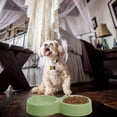 thumbnail image 3 of Laklulu Paquete de 2 comederos para mascotas para perros, gatos, cuenco de doble elevación, contenedor de agua y comida de plástico, 3 of 5
