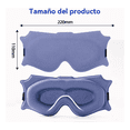 thumbnail image 2 of 2 Antifaz 3d Dormir Respirable Adjustable Ojos Máscar Gafas Xtellar negro, 2 of 4