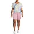 thumbnail image 5 of Just My Size Women's Plus Elastic Waist Stretch Bermuda Shorts, 5 of 6