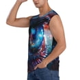 thumbnail image 2 of Disketp Modern Colorful Eyes Sleeveless Tshirts for Men, Muscle Shirts for Men Dry Fit Tank Top-Small, 2 of 5