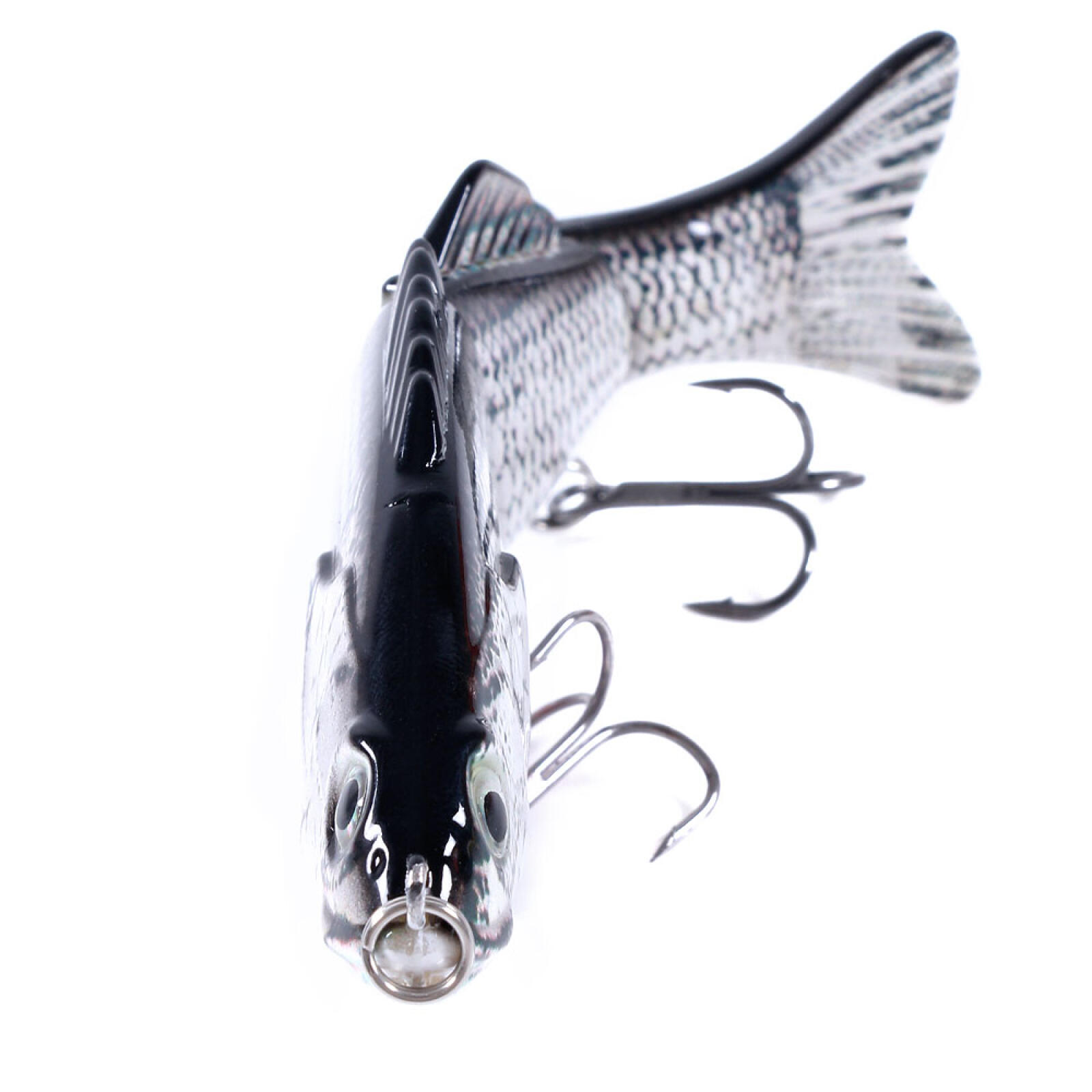 HENGJIA Fishing Lures, 5pcs Large Multi Jointed Fish Fishing Kits Slow Sinking Lifelike Swimbait Freshwater and Saltwater for Trout Bass Lures, 3.94"/0.63oz