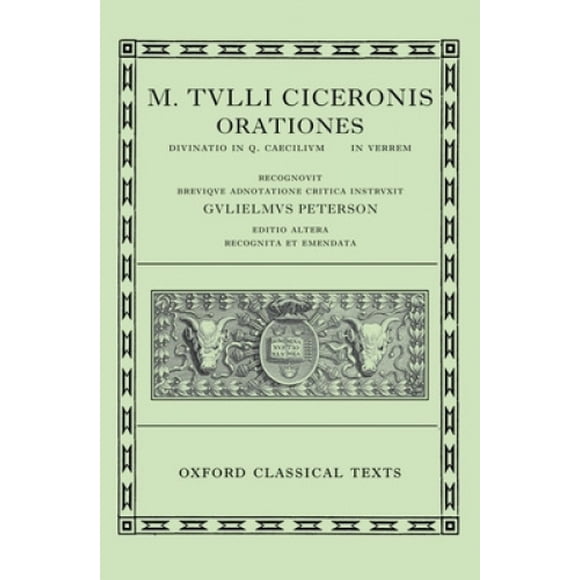 Cicero Orationes. Vol. III: (Verrinae) (Textes Classiques Oxford)