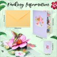 thumbnail image 2 of Tarjeta de felicitación FIAMR 3D con forma de colibrí desplegable con sobre, 2 of 8