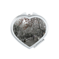 thumbnail image 1 of Snow View Road Photography Mirror Heart Portable Hand Pocket Makeup, 1 of 3