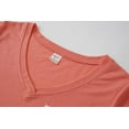 thumbnail image 3 of Pyjama d'Été pour Femmes 2 Pcs Mignon Chat, Orange, 3 of 5