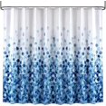 thumbnail image 5 of Shower Curtain, Farmhouse Fabric Bathroom Shower Curtain Set, Fun Colorful Waterproof Fall Curtains with Standard Size 59 by 72 (Blue), 5 of 5