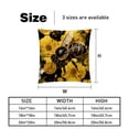 thumbnail image 5 of Honeybee Inserts - Set of 2 Bed Pillow Inserts with Unique Patterns - Available in Sizes 16x16, 18x18, 20x20 Inches for Throw Pillow Covers - Great for Any Occasion!, 5 of 6