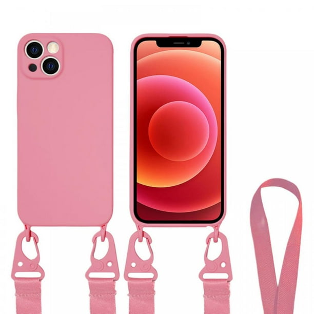 Solid Color for IPhone 13 Case Protective Phone Case +Neck TPU Phone Cord Cell Phones Accessories - Walmart.com