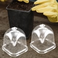 thumbnail image 2 of Troglfold plant nursery hood Transparent Plant Dome 8pcs Garden Cloche for Freeze Protection and Greenhouse,4.33"X4.02"X4.02", 2 of 11