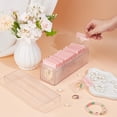 thumbnail image 3 of Organizador de joyas de acrílico transparente con 20 bolsas de joyería portátiles rosas, organizador de almacenamiento de joyas, caja de joyería, estuche de viaje para joyas., 3 of 9