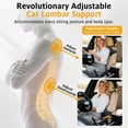 thumbnail image 5 of Nicecastle  Lumbar Support Pillow for Car, Memory Foam Lower Back Waist Support Cushion, Adjustable Straps Securely Fixed Car Lumbar Support Pillow for Office Chair, 5 of 7