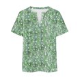 thumbnail image 3 of Birdeem Blouses pour Femmes T-Shirt à Manches Courtes Imprimé Décontracté Col Rond Ample, 3 of 9