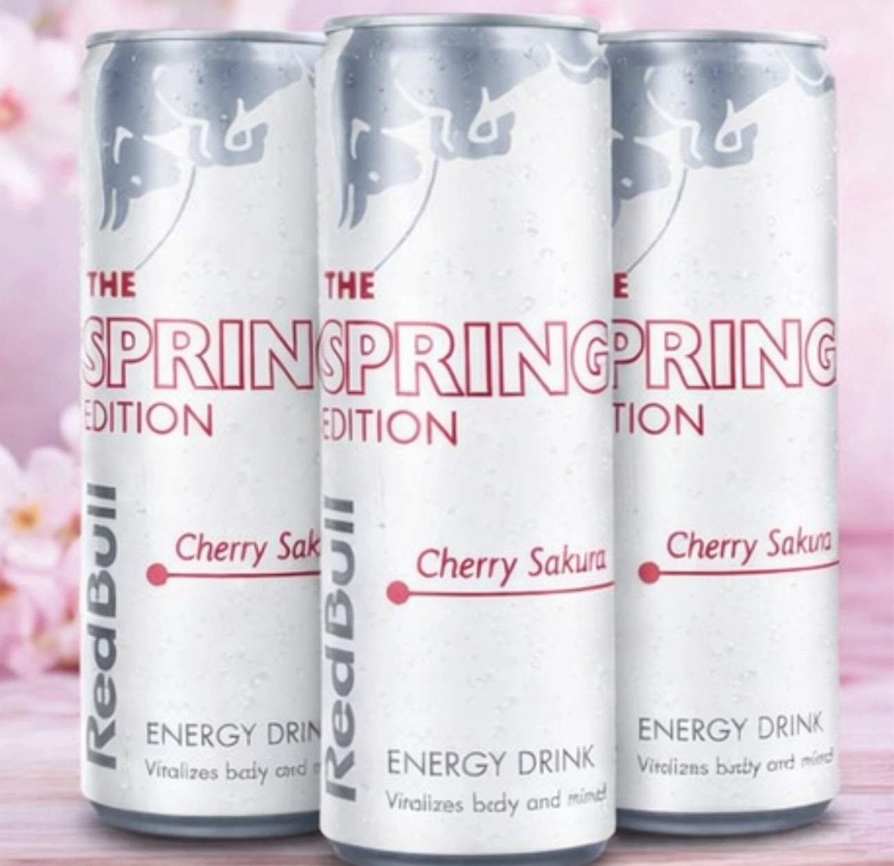 Red Bull Energy Drink The Spring Edition Cherry Sakura Flavored 4 Pack 12 fl oz