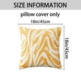 thumbnail image 6 of Unique Bargains Throw Pillow Covers Closure Cushion Cover Yellow 18" x 18", 6 of 6