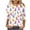 B White, variant on Womens 3/4 Sleeve Tops And Blouses Women's Easter Printed Blouses 3/4 Sleeve T-Shirt Round Neck Pullover Casual Fashionable Top