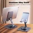 thumbnail image 4 of 360 Rotatable Cell Phone Stand for Desk, Foldable and Adjustable, Compatible with iPhone 14/14 Plus/14 Pro/14 and Other Mobile Phones (Grey), 4 of 4