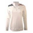 thumbnail image 2 of Vineyard Vines Women's Flag Jersey 1/4 Zip Sweater Whale Logo White  $125.00, 2 of 4