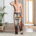 thumbnail image 2 of Sikiie Romantic Flower Fox Couple Mens Pajama Pants Sleep & Lounge Pants, PJ Bottoms With elastic waistb and Pockets XX-Large, 2 of 6