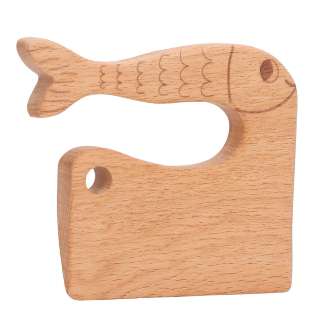 Kids Wooden Knife, Beech Wooden Safe Cutter Vegetable Fruit Cutter Montessori Kitchen Tool Toy For Kids