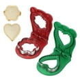 thumbnail image 1 of Uxcell 2 Paquete Cortador de Sándwich Sin Corteza, Forma de Flor/Corazón, Sellador de Sándwich Uncrustable, Cortador de Galletas y Sellador para Desayuno, Almuerzo, Té de la Tarde (Rojo/Verde), 1 of 7