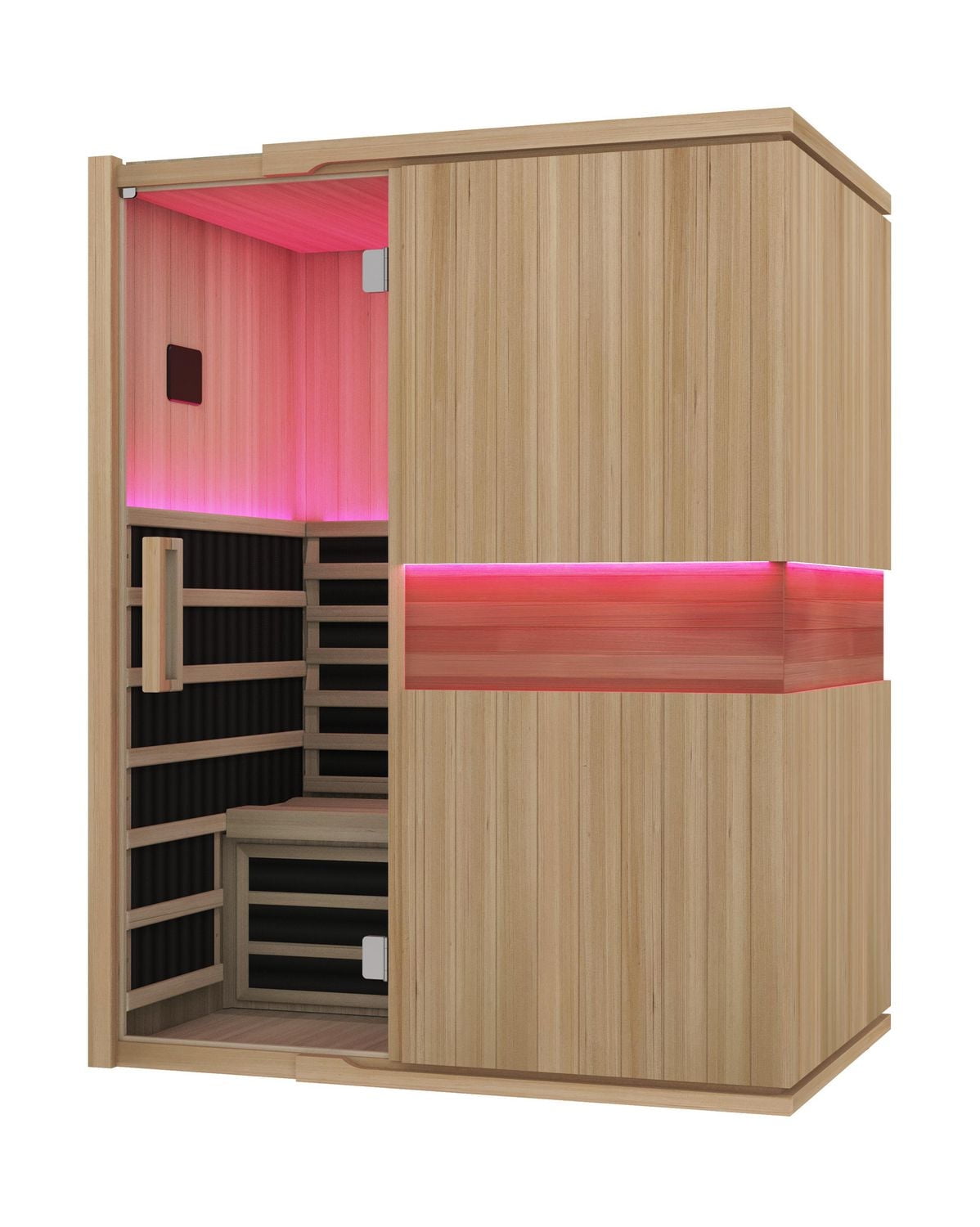 Blisspod 3-Person Full Spectrum Sauna Hemlock Low EMF, 7 Far Infrared & Red Heater & Chromotherapy