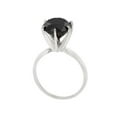 thumbnail image 2 of 3ct Black Diamond Solitaire Engagement Ring 14K White Gold, 2 of 4