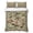 Light Beige, variant on Twin Quilt Set 68''x86'', Beige Spring Floral Lightweight Bedspread Coverlet Set with 2 Pillow Shams, Elegant Pastoral Flowers Birds Watercolor Breathable All Season Quilt Bedding for Dorm/Bedroom