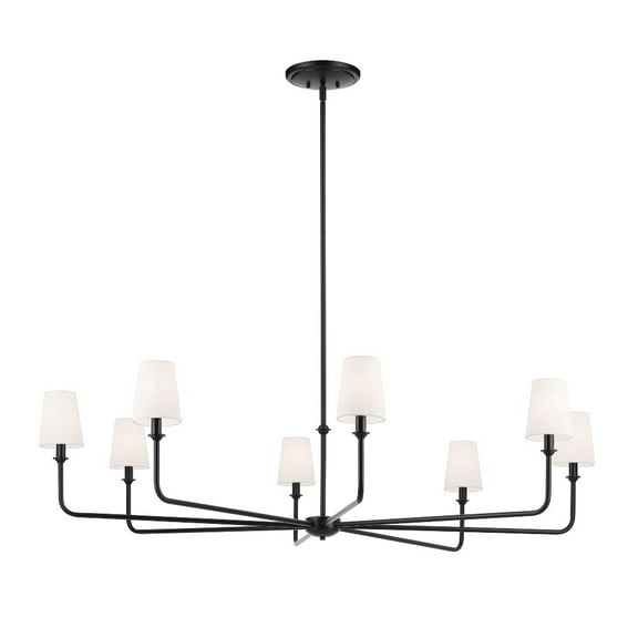 52521BK Kichler Lighting Pallas - 8 Light Chandelier-16.75 Inches Tall and 52 Inches Wide-Black Finish