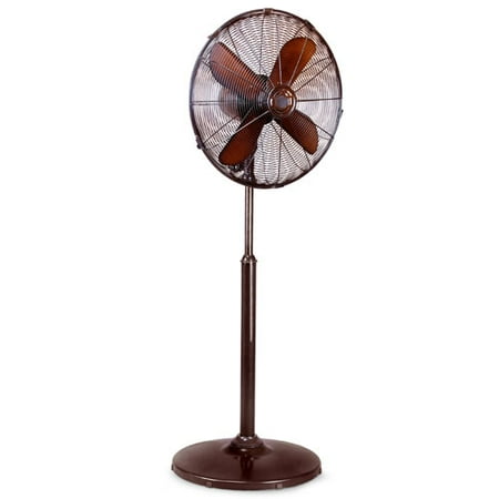 Retro Stand Fan With Bronze Finish