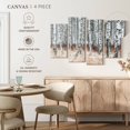 thumbnail image 4 of Elephant Stock Winter Season Birch Forest Wall Art - Horizontal Multi Panel Canvas - Living Room Wall Decor - Floral And Botanical Multi Panel - Brown And White Decor - 24" x 14", 4 of 4