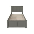 thumbnail image 5 of Nantucket Platform Bed with Flat Panel Foot Board and 2 Urban Bed Drawers, Multiple Sizes, Multiple Colors, 5 of 8