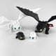 thumbnail image 3 of Toothless and the Light Fury Family 3D Figure Set - How to Train Your Dragon, 22 cm, 3 of 5