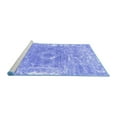 thumbnail image 2 of Ahgly Company Machine Washable Indoor Rectangle Abstract Blue Contemporary Area Rugs, 2' x 3', 2 of 4
