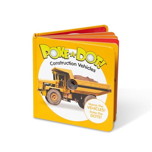 Pre-Owned Melissa & Doug Children’s Book – Poke-a-Dot: Construction Vehicles (Board Book with Buttons to Pop)