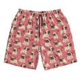 thumbnail image 3 of Uemuo Cute French Bulldog Pattern Men's Swim Trunks Hawaiian Beach Bathing Suit Swimsuits Beach Quick-Dry Shorts with Pockets-3X-Large, 3 of 9
