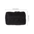thumbnail image 2 of OFFIGAM Black Nylon Waist Pack for Men and Women, Outdoor Sports Running Hiking Travel Belt Bag with Design, 2 of 8
