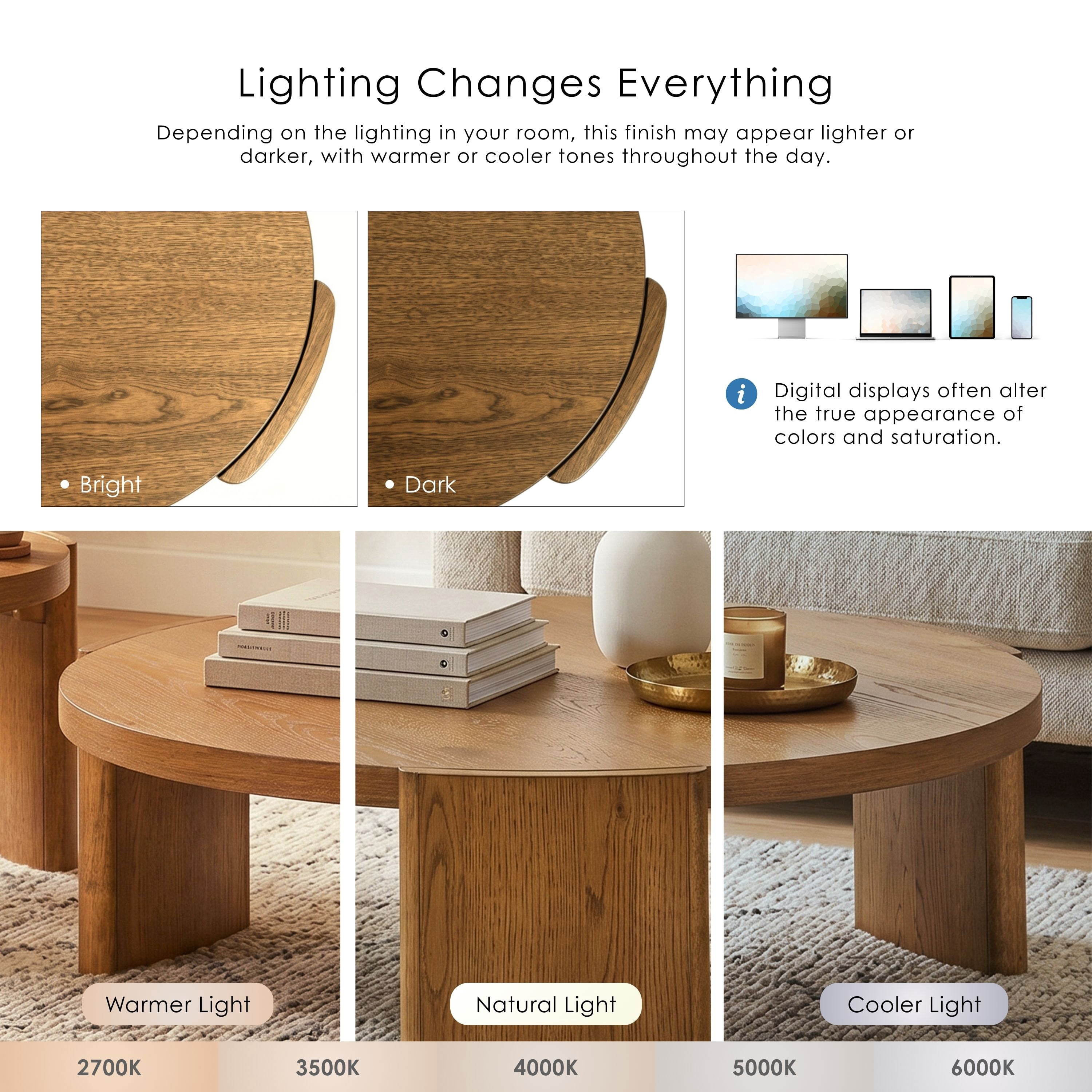 Furniture of America Honora Modern Wood 42-inch Oval Coffee Table with Plinth Base, Walnut