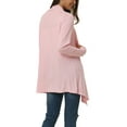 thumbnail image 4 of Unique Bargains Women's Spring Fall Draped Open Front Lightweight Cardigan, 4 of 6