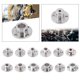 thumbnail image 4 of Flange Coupling Flange Shaft Coupling Durable High Hardness Replacement Motors Guide Shaft Support Coupler Metal Rigid, 4 of 5