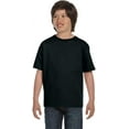 thumbnail image 2 of Hanes 5.2 oz Youth COMFORTSOFT HEAVYWEIGHT T-Shirt,Large, Black, 2 of 6