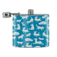 thumbnail image 2 of Dozens of Dogs Pattern Stainless Steel 5oz Hip Drink Kidney Flask, 2 of 3