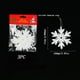 thumbnail image 1 of Adornos navideños, adornos navideños, regalos navideños Colgante de copo de nieve blanco de plástico Colgante de copo de nieve, 1 of 5