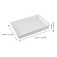 thumbnail image 2 of Whiting Flower Pot Tray Drip Trays for Potted Plants Drain Indoor Succulents White Pe 2 Pcs, 2 of 6