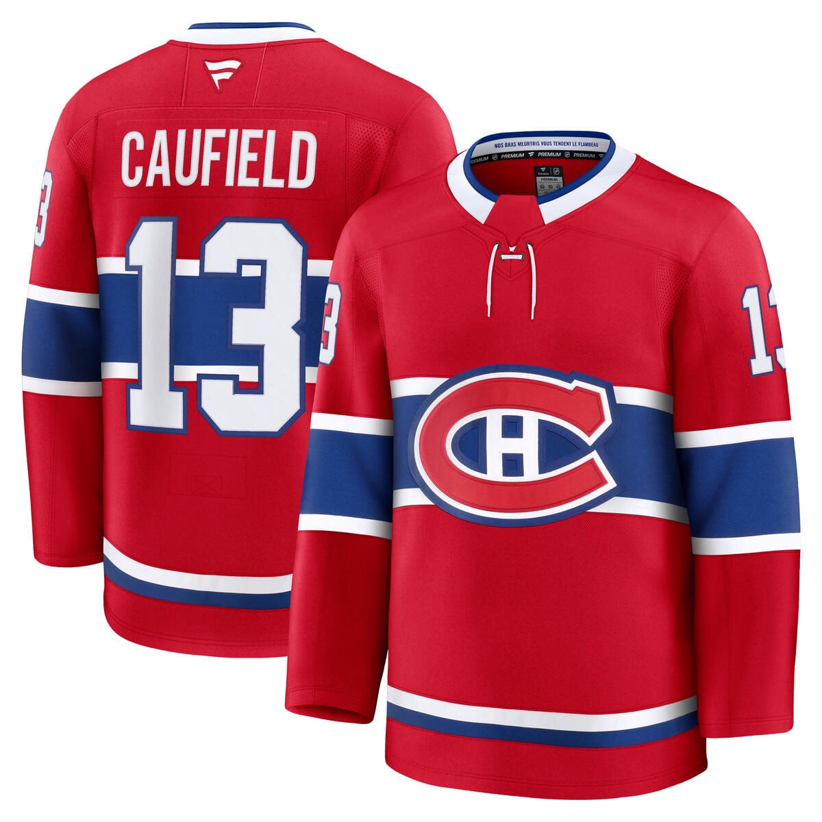 Men's Hockey Jersey Montreal Canadiens Caufield 13# Adult Sport Player ...