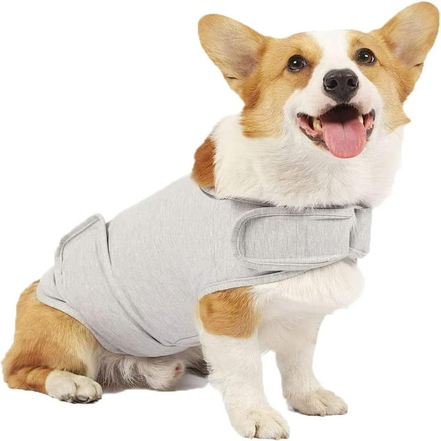 POINTERTECK Dog Anxiety Jacket Skin-Friendly Dog Calming Vest - Dog Shirt for Thunder Fireworks and Separation - Keep Pet Calm Without Medicine & Training Anti Anxiety Vest for Dogs